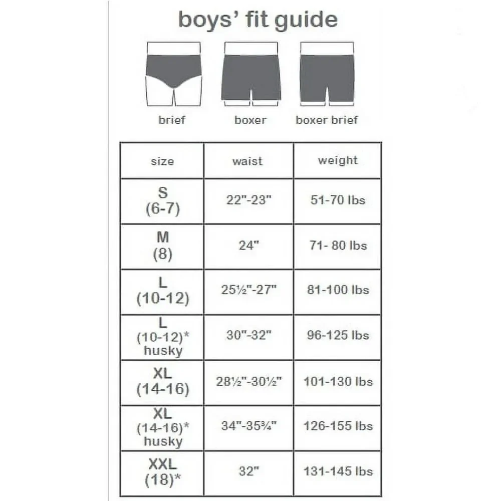 Boys Cotton Brief Underwear 2, 5-Packs